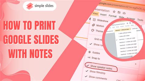 how to print from google slides while ensuring the printed output is accessible for all users: